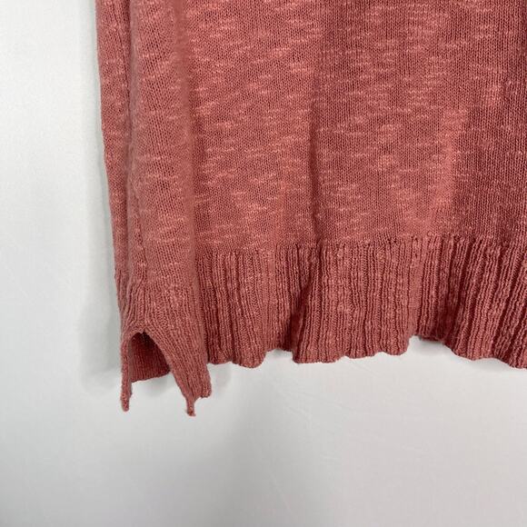 Jamison Womens XSmall XS Pink Becca Collar Polo Pullover Top Knit Split V Neck - Picture 6 of 11